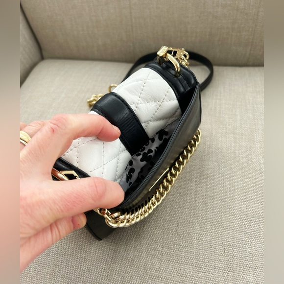 Rebecca Minkoff Black And White Leather Crossbody Purse - Picture 11 of 11